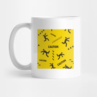 Funny caution print Mug